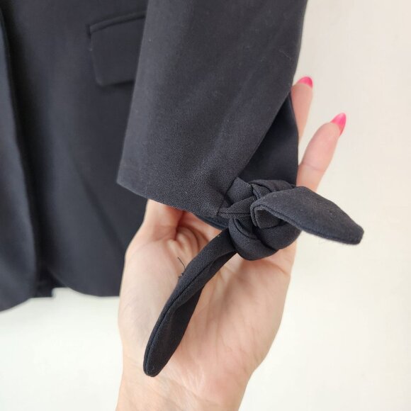 Banana Republic Black Blazer Jacket Career Professional Fitted Women's 0 - Picture 4 of 7